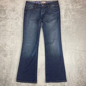 Paige Premium Jeans Women's Size 30 Cloverdale Bootcut Dark Wash Flap‎ Pockets